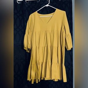 SHEIN mustard dress